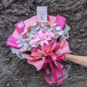 MoneyNest Pink Bloom Bucket